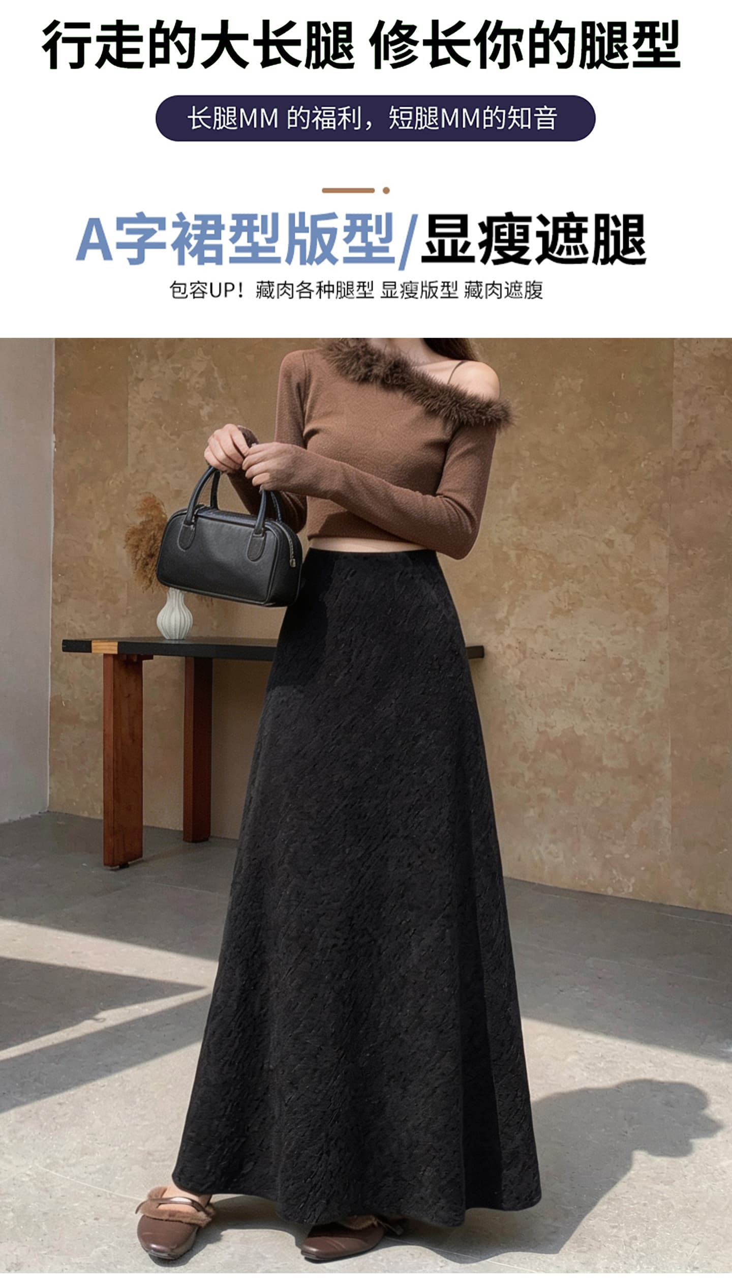 실사 비디오 두꺼운 검정색 코듀로이 반신 스커트 여성 가을 겨울 슬림해 보이는 도루 센스 한 마디 큰 진자 타이트 스커트 인어 꼬리 스커트 상세 이미지 6