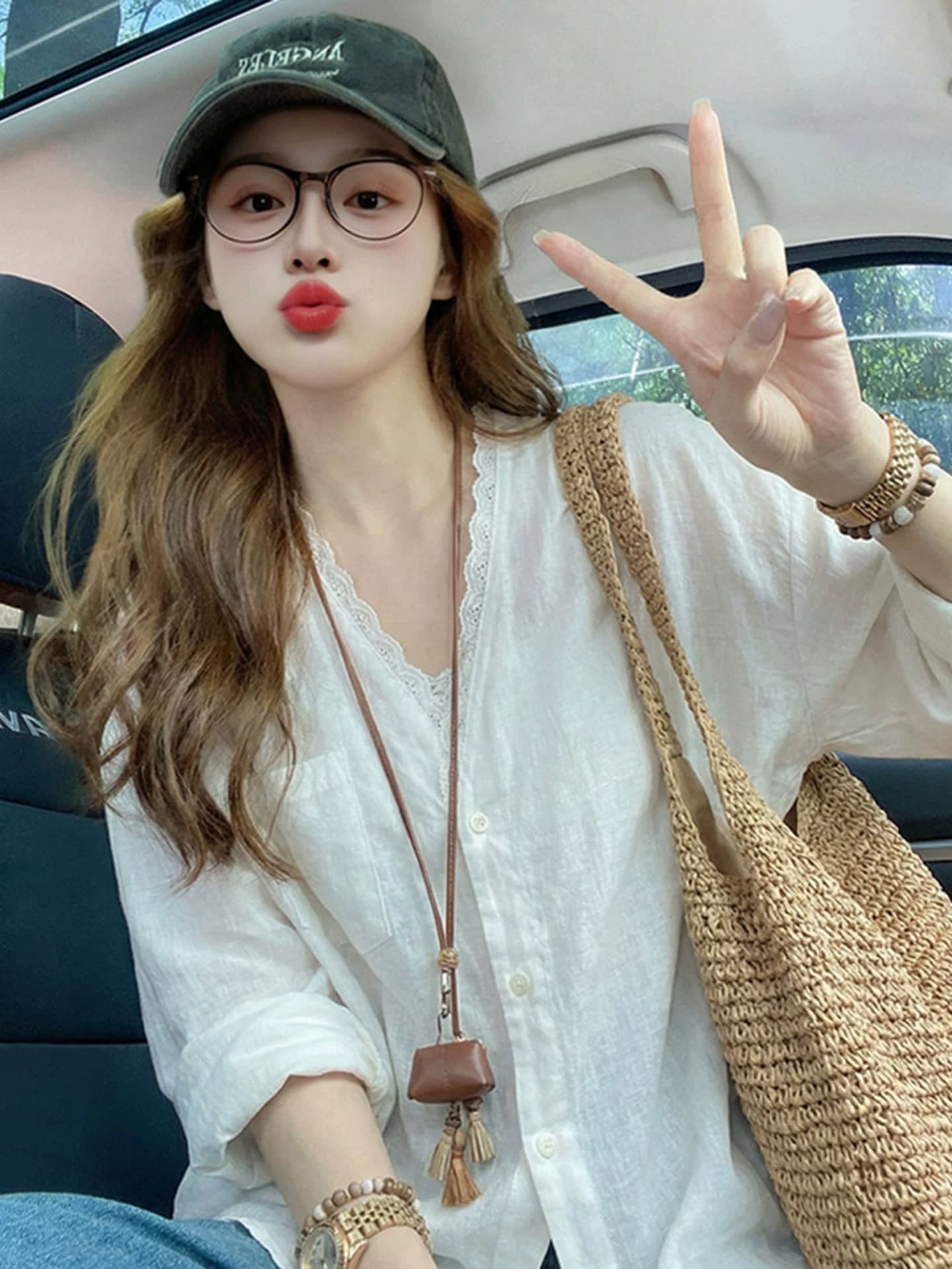 화이트 레이스 얇고 가벼운 자외선 차단 오픈 가디건 긴팔 여성 셔츠 봄 작은 대중 연령 감소 슬림해 보이는 고급 센스 맨위 재킷 이미지 3
