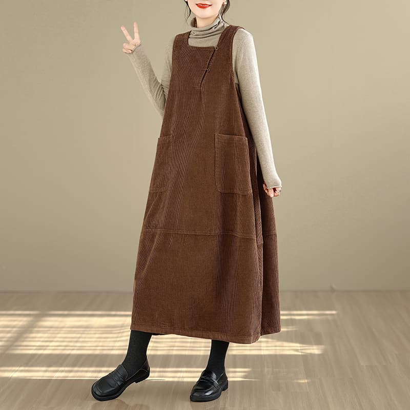 실사 대 물품 2025 겨울 작은 정사각형 칼라 트임 면 100% 워싱 윅 루즈핏 외국 가스 슬림해 보이는 롱 코트 꽃밭 치마 여성 이미지 2