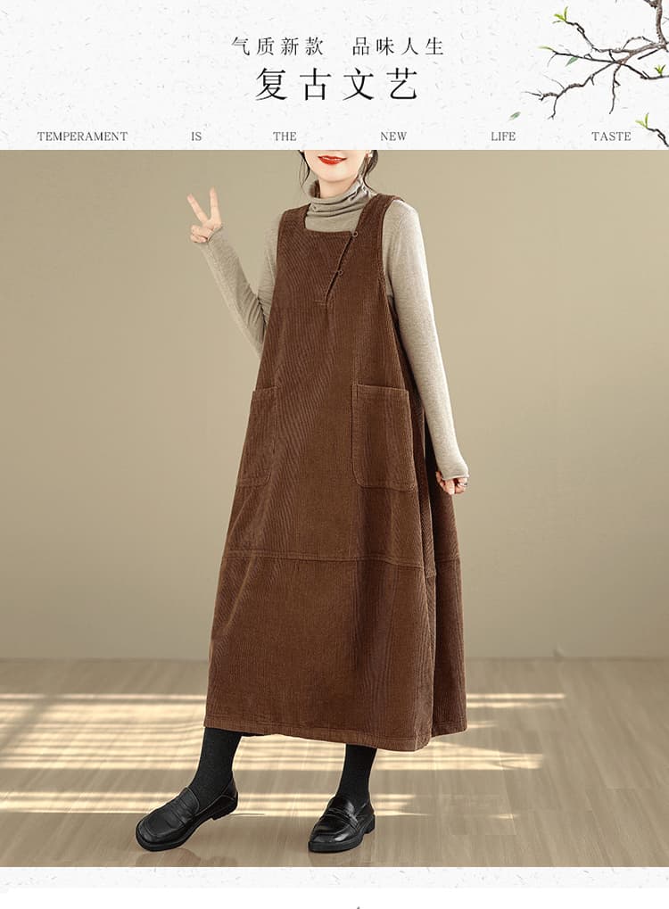 실사 대 물품 2025 겨울 작은 정사각형 칼라 트임 면 100% 워싱 윅 루즈핏 외국 가스 슬림해 보이는 롱 코트 꽃밭 치마 여성 상세 이미지 1