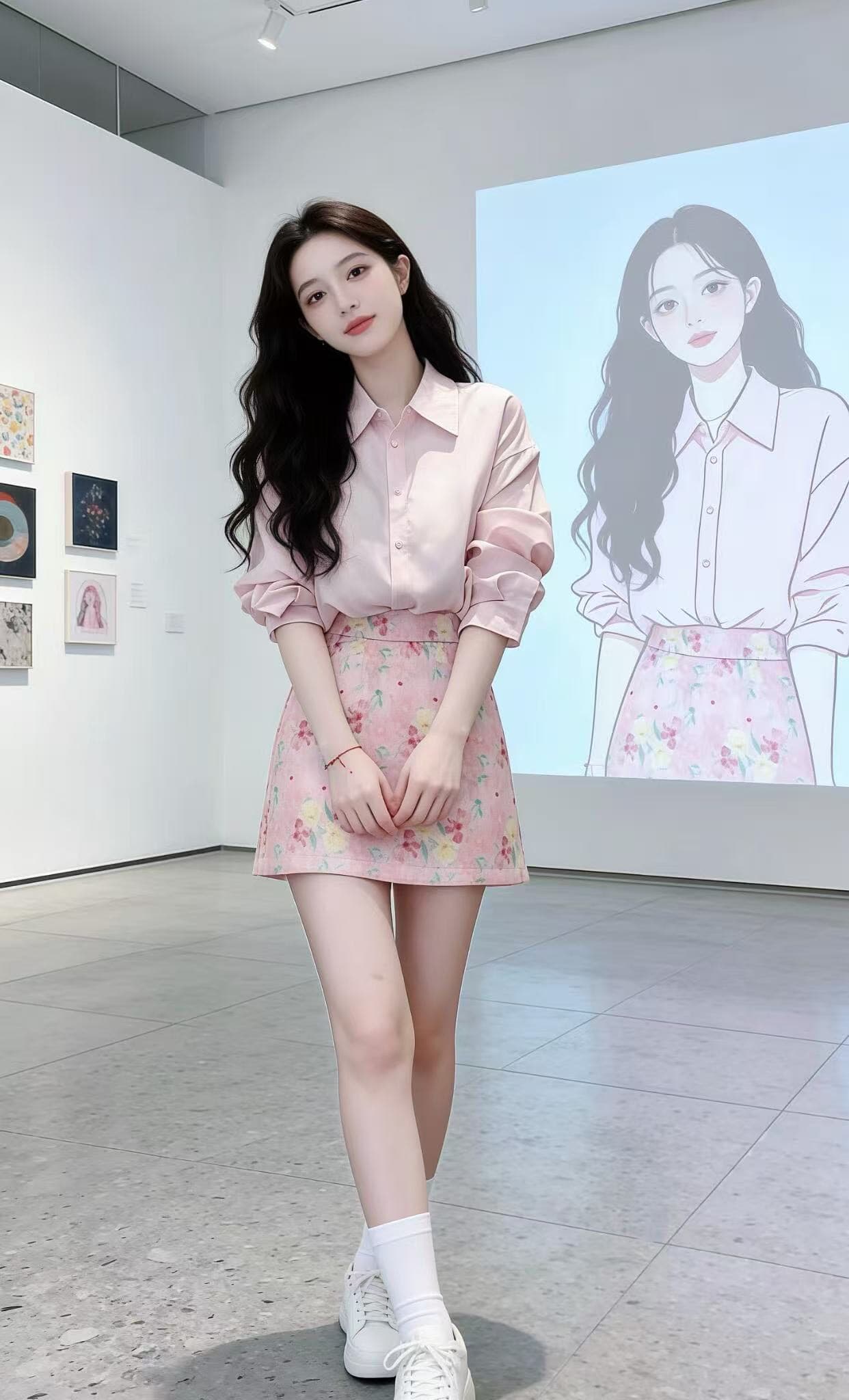 느긋한 바람 핑크색 주간 실크 쉬폰 자외선 차단 셔츠 여성 코트 봄 여름 외부 가져 가라. Tulle 블라우스 얼음 실크 오픈 가디건 셔츠 상세 이미지 1