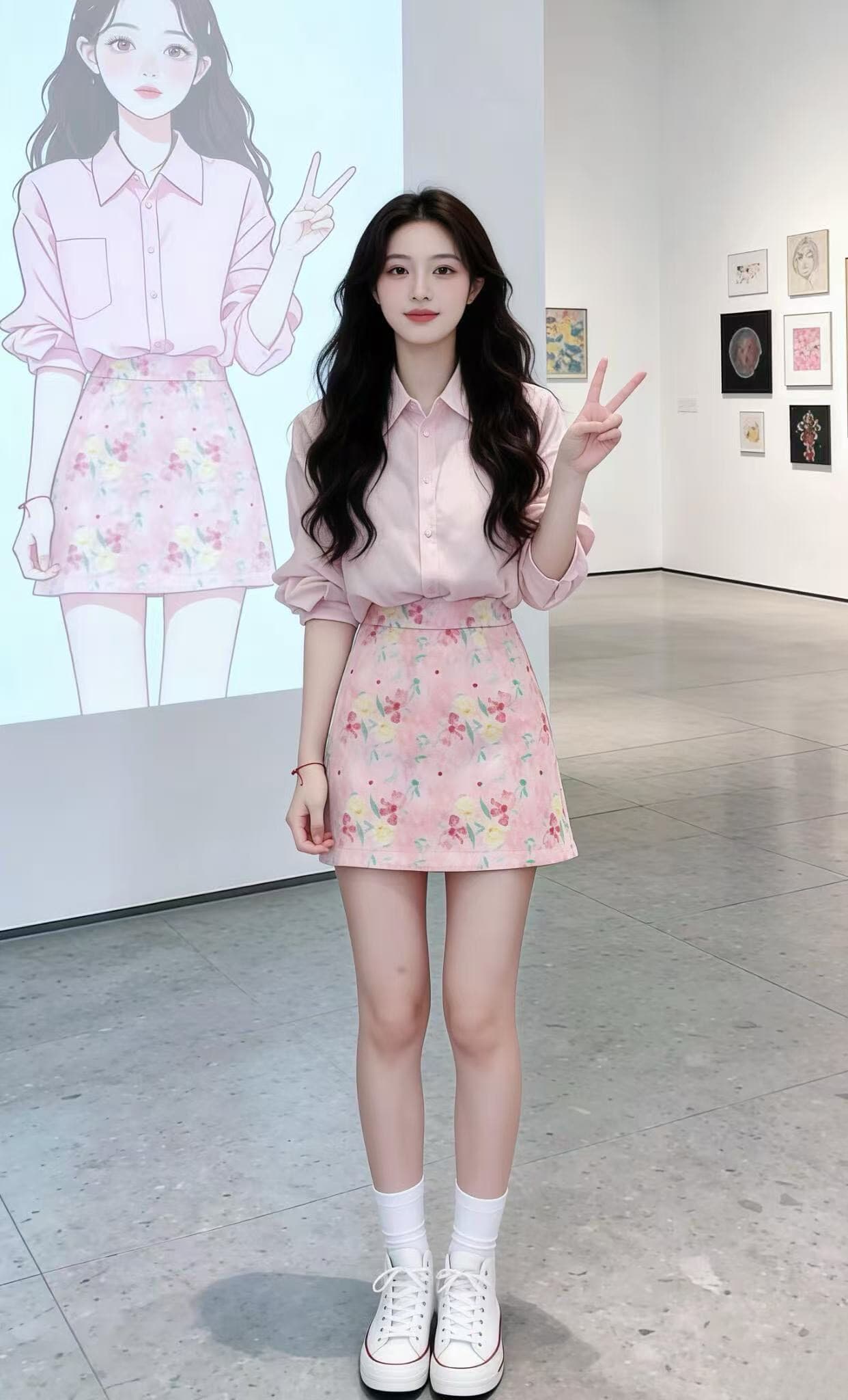 느긋한 바람 핑크색 주간 실크 쉬폰 자외선 차단 셔츠 여성 코트 봄 여름 외부 가져 가라. Tulle 블라우스 얼음 실크 오픈 가디건 셔츠 상세 이미지 3