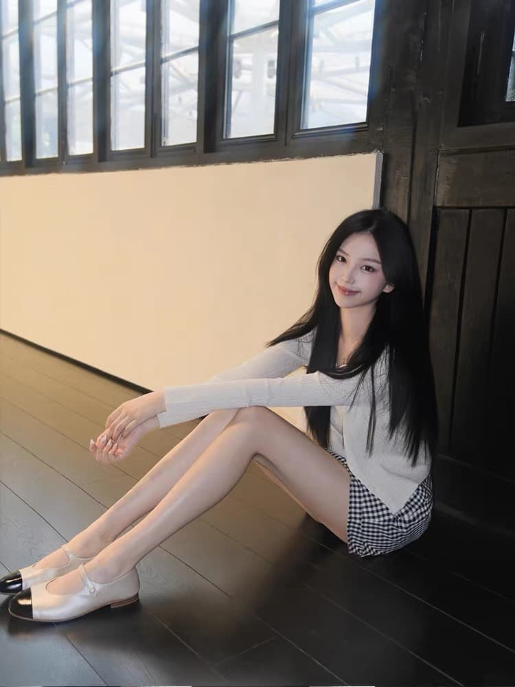 한 부서 부드러운 바람 슈퍼 잘 생긴 오픈 가디건 슬립 맨위 반신 스커트 세 조각 세트 2025 여름 슈퍼 화재 전체 집합 이미지 4