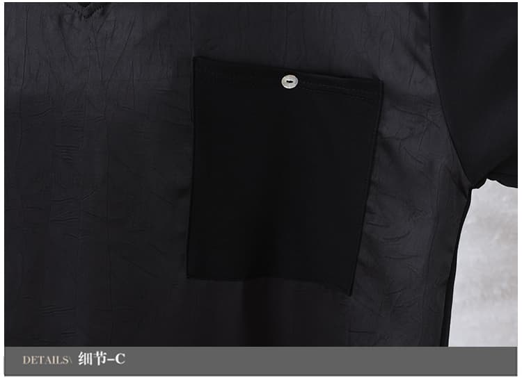실사 2026 여름 드레스 새로운 패션 루즈핏 지방 mm 외국 가스 티셔츠 품격 슬림해 보이는 표지 고기 빅 사이즈 맨위 여성 상세 이미지 22