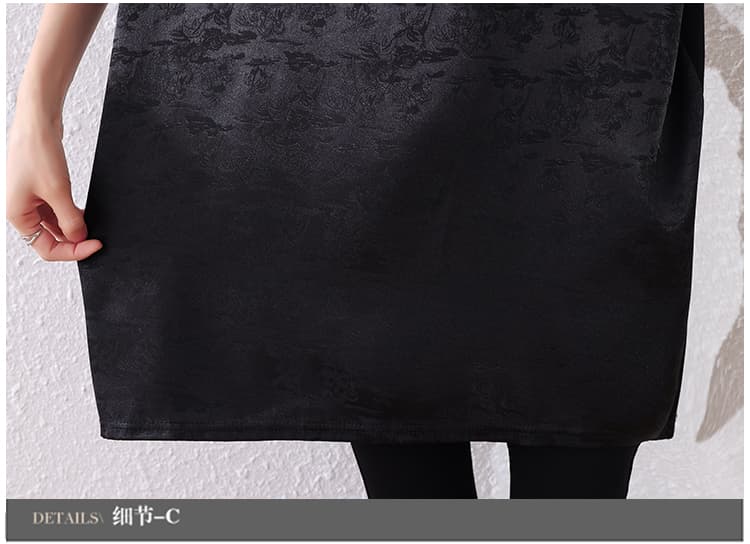 실사 2026 여름 드레스 새로운 패션 미니멀리즘 티셔츠 루즈핏 종류 지방 mm 외국 가스 국풍 슬림해 보이는 빅 사이즈 맨위 상세 이미지 25