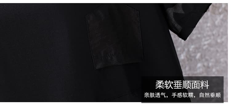 실사 2026 여름 드레스 새로운 패션 품격 외국 가스 빅 사이즈 작은 셔츠 슬림해 보이는 다용도 연령 감소 통통한 여동생 맨위 상세 이미지 7