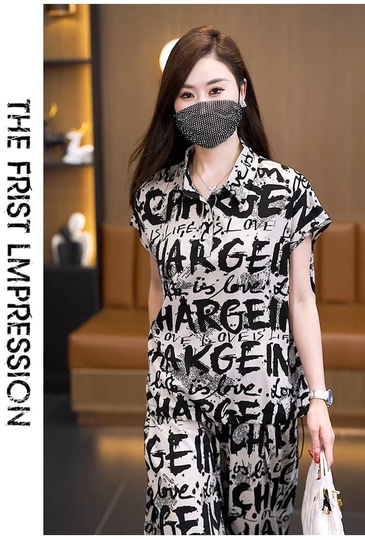 실사 2026 여름 드레스 새로운 패션 외국 가스 슬림해 보이는 표지 고기 통통한 여동생 투피스 세트 품격 빅 사이즈 여성 의류 세트 상세 이미지 16