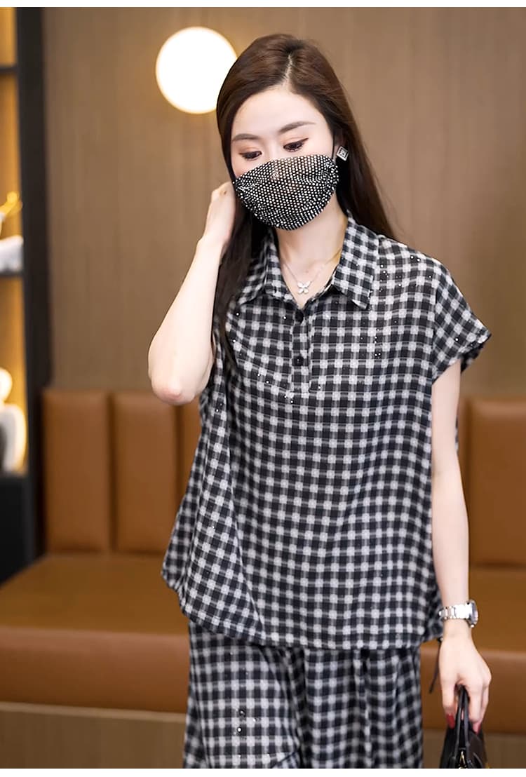 실사 2026 여름 드레스 새로운 패션 외국 가스 슬림해 보이는 표지 고기 통통한 여동생 투피스 세트 품격 빅 사이즈 여성 의류 세트 상세 이미지 15