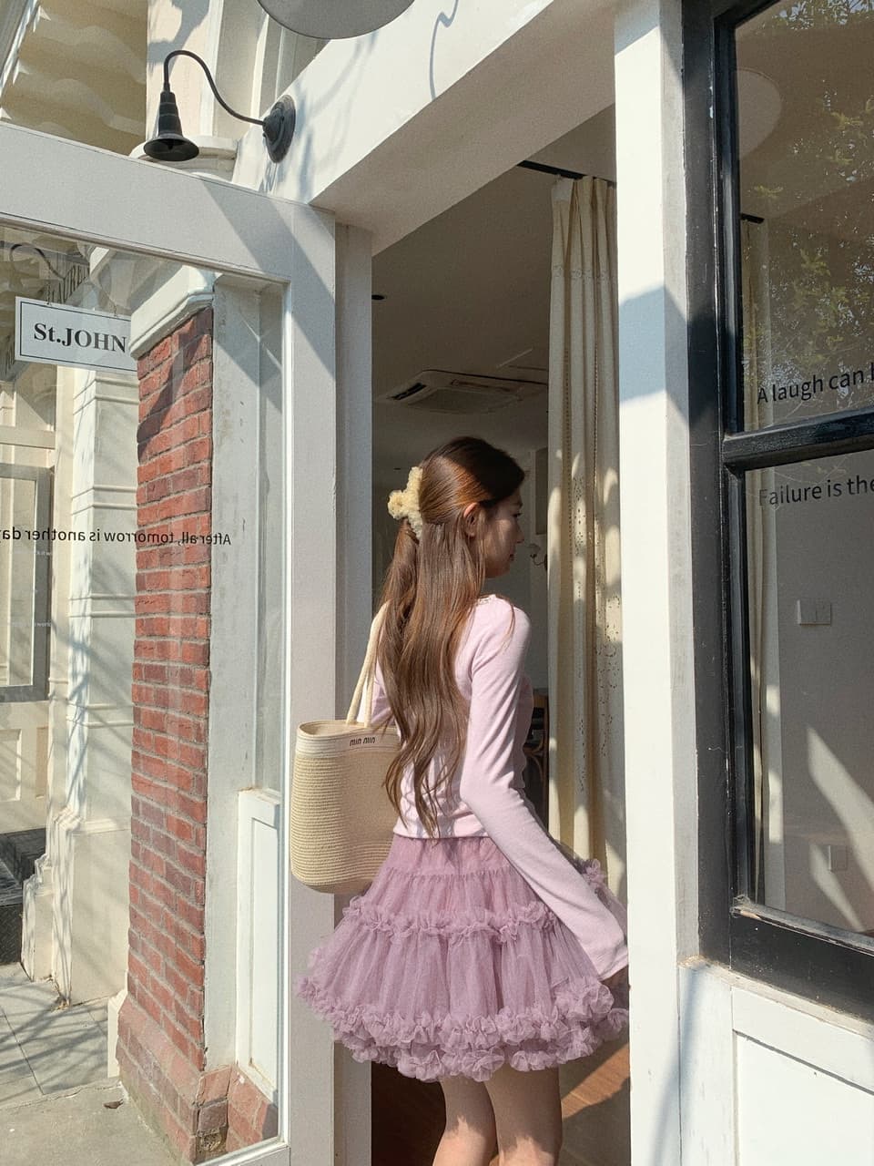 실사 순수한 욕망 바람 레이스 조각 긴팔 티셔츠 여성 가을 겨울 인사이드 가져 가라. 기본 셔츠 퍼프 스커트 케이크 치마 세트 상세 이미지 44