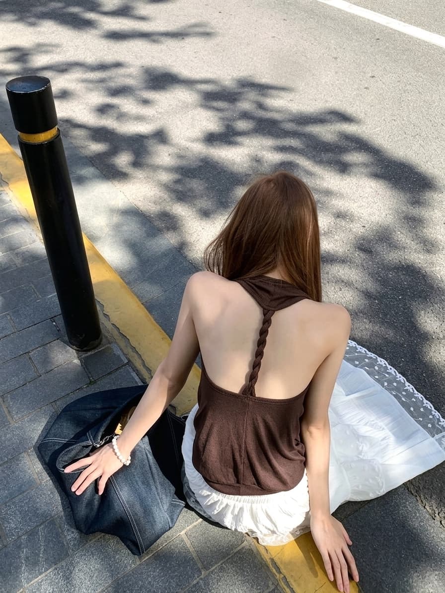 실사 정가 감소되지 않음 순수한 욕망 캐미솔 프랑스식 화이트 반신 스커트 슬림해 보이는 하이웨이스트 한 마디 롱 스커트 상세 이미지 21
