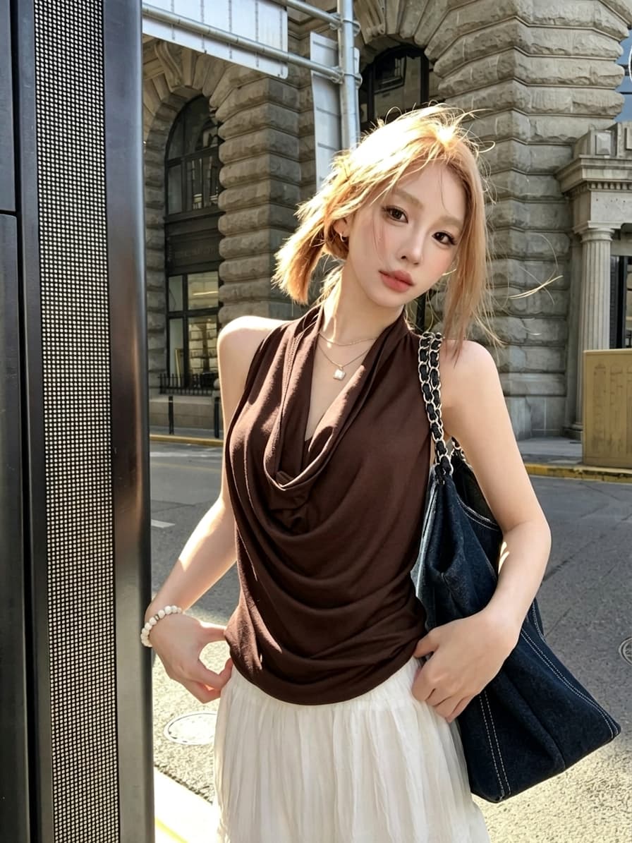 실사 정가 감소되지 않음 순수한 욕망 캐미솔 프랑스식 화이트 반신 스커트 슬림해 보이는 하이웨이스트 한 마디 롱 스커트 상세 이미지 26