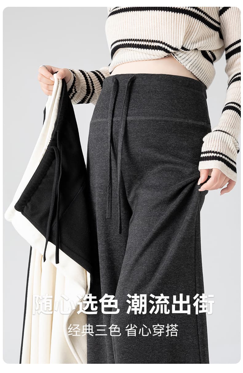 실사 임산부 바지 봄 가을 외출용 새로운 와이드 레그 팬츠 어린이 임신 기간 아니요 르 배 찹쌀 긴 바지 출산 착용 가을 겨울 상세 이미지 5