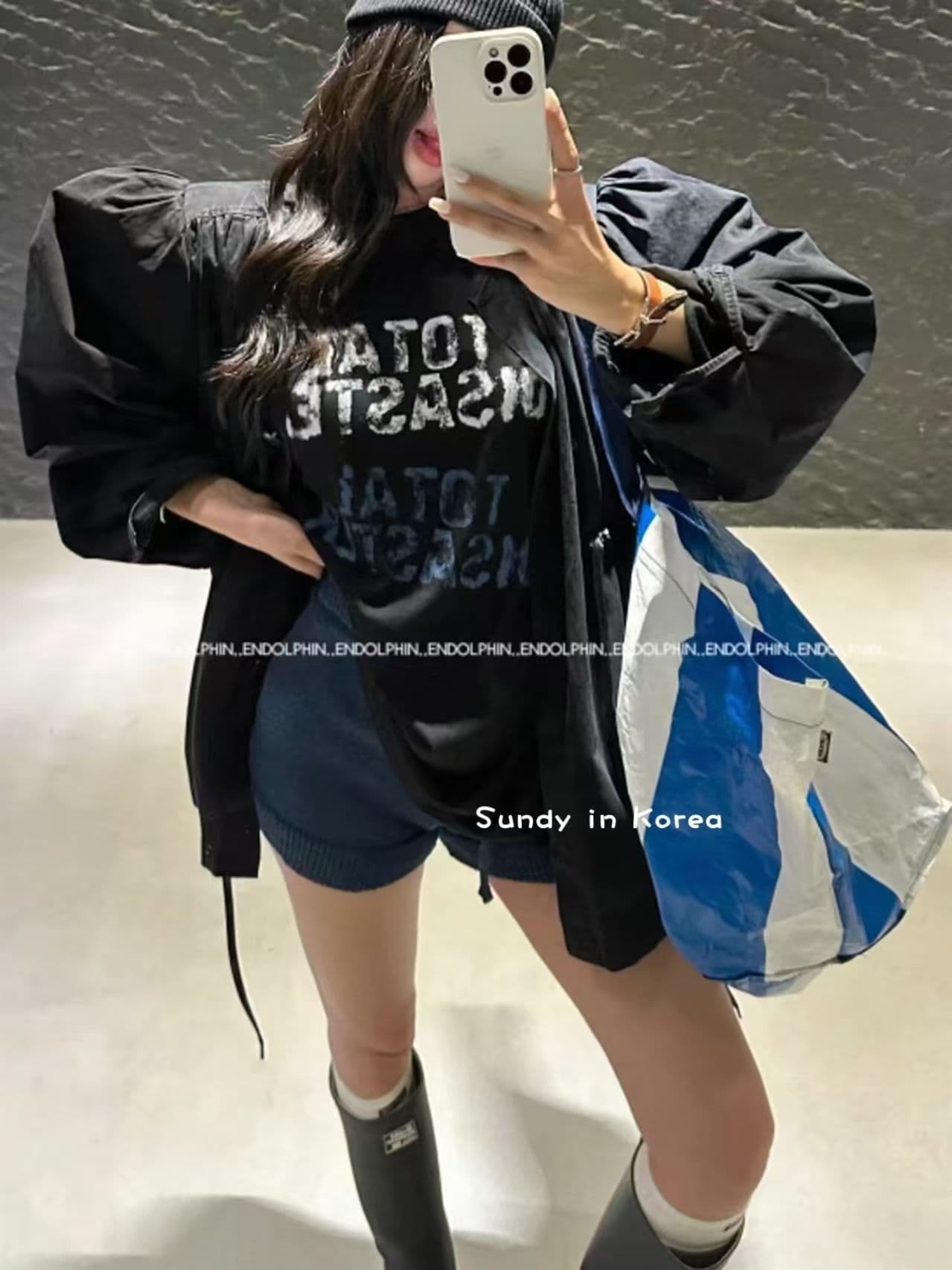 재고 있음 한국 26 봄 가을 새로운 ins 보 주님 패션 달콤함 거품 소매 단색 허리 수축 슬림해 보이는 재킷 재킷 이미지 3