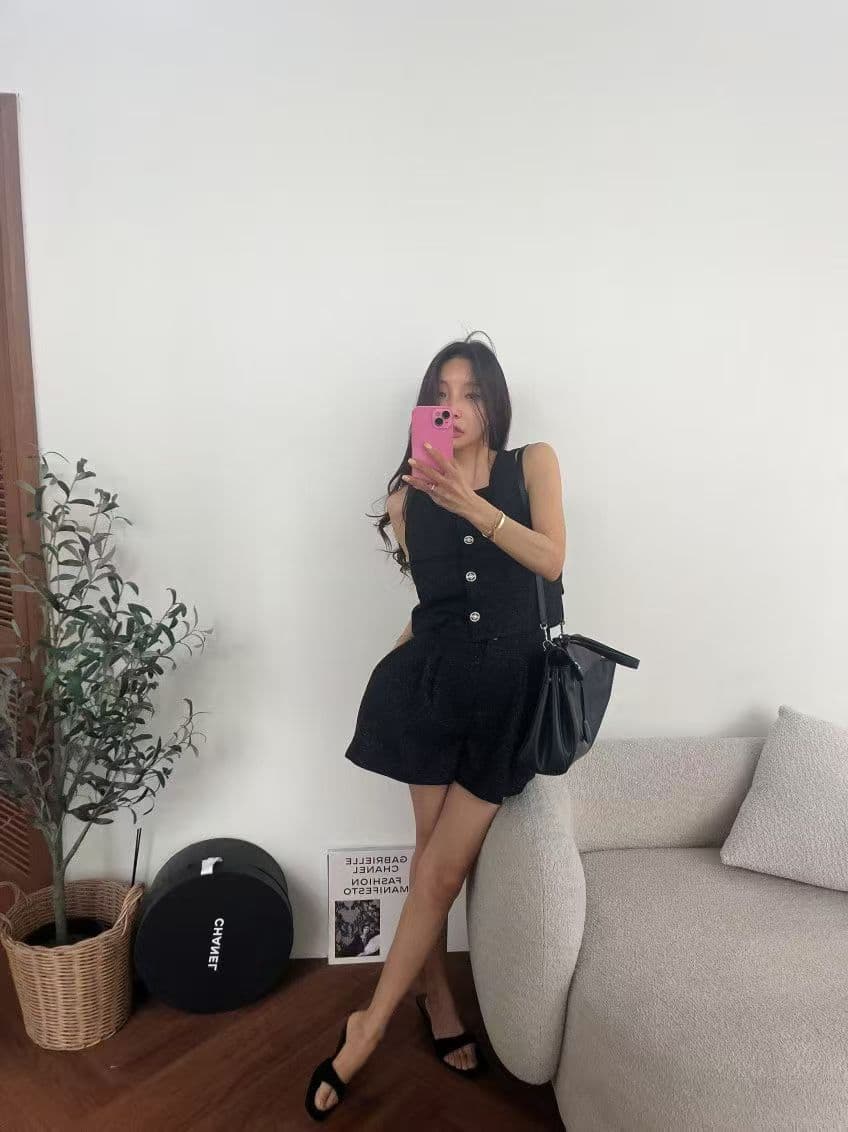 재고 있음 작은 샤넬 스타일 세트 여성 상세 이미지 9