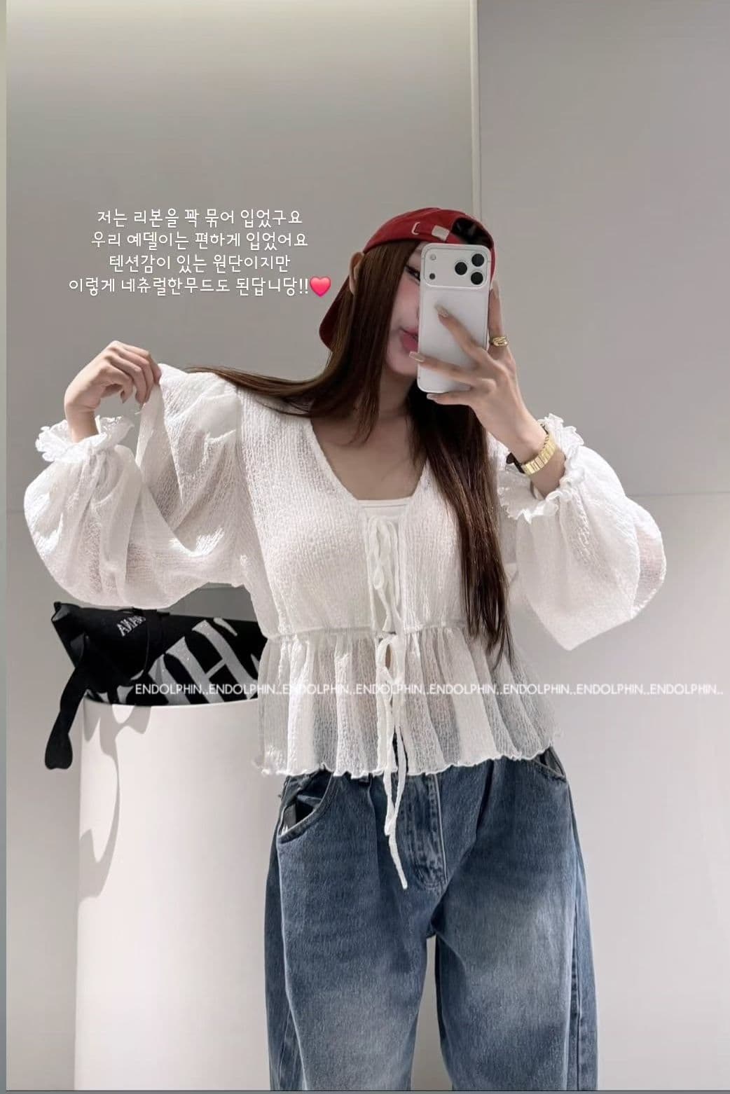 재고 있음 한국 동대문 ins 보 주님 26 가을 달콤함 루즈핏 어깨 패드 V넥 슬림해 보이는 레이스업 니트 여성 셔츠