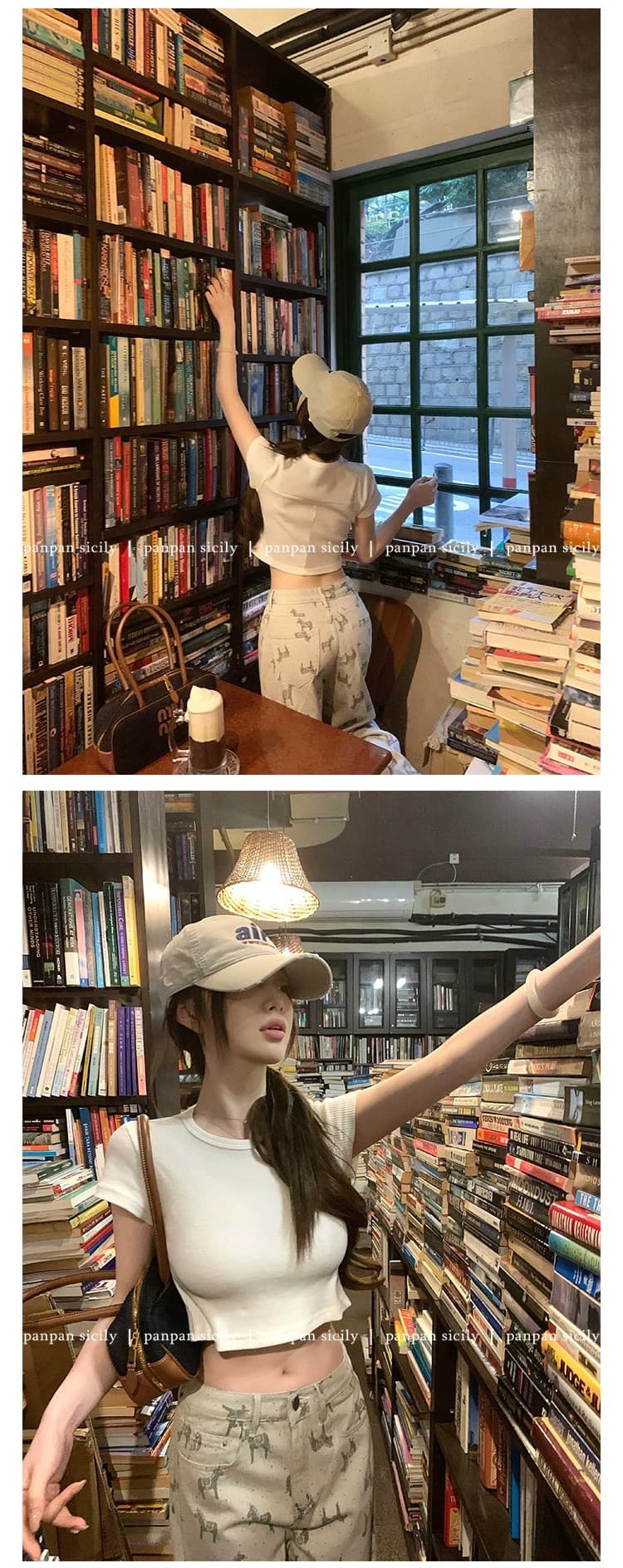 작은 키 레트로 느긋한 2026 봄 여름 말의 해 제한적 스트레이트 작은 말 프린트 루즈핏 스트레이트 청바지 여성 상세 이미지 12