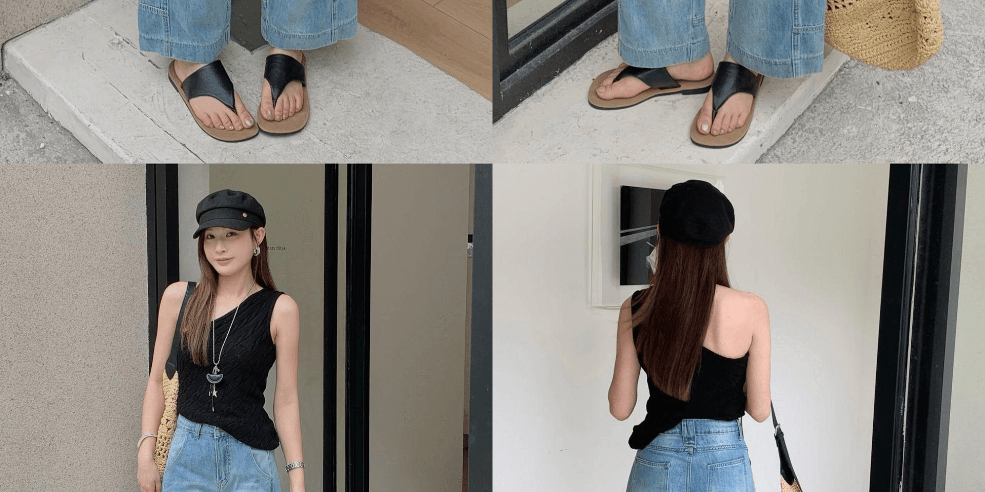 워크웨어 청바지 여성 여름 얇은 스타일 2026 새로운 작은 키 와이드 레그 팬츠 빅 사이즈 지방 mm 슬림해 보이는 스트레이트 바지 상세 이미지 12