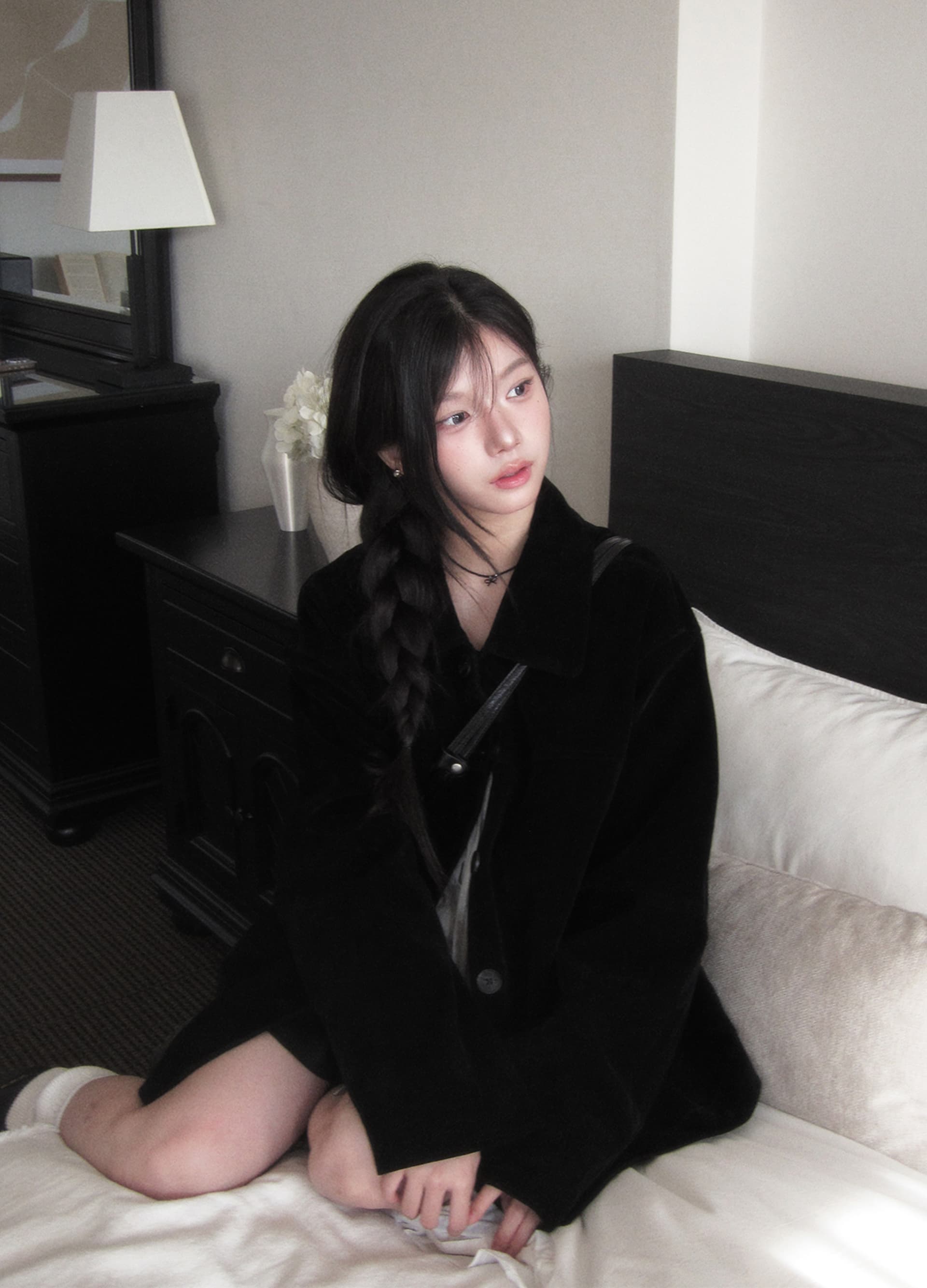 있음 선적 한국 스타일 chic 다용도 슬림해 보이는 재킷 재킷 상세 이미지 11