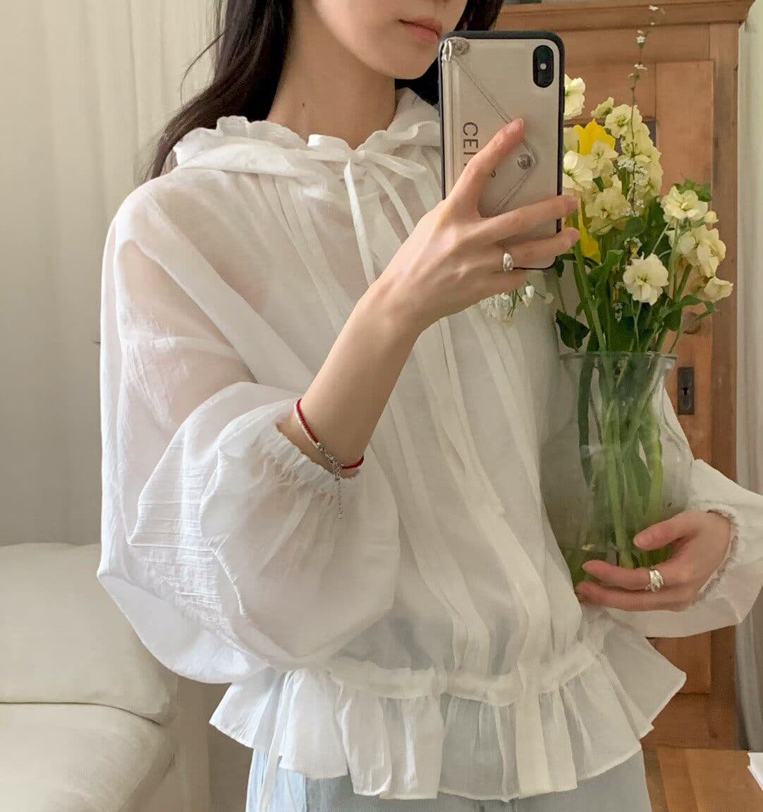 있음 선적 chic 밑단 펌프 로프 후드 디자인 자외선 차단 짧은 여성 코트