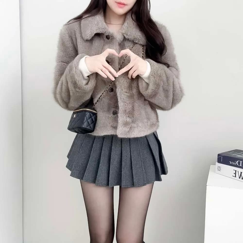 chic 한국 작은 대중 디자인 센스 미니멀리즘 V넥 빛 요리 한 다용도 행침 목 둘 착용 오프숄더 니트 스웨터 여성 상세 이미지 14