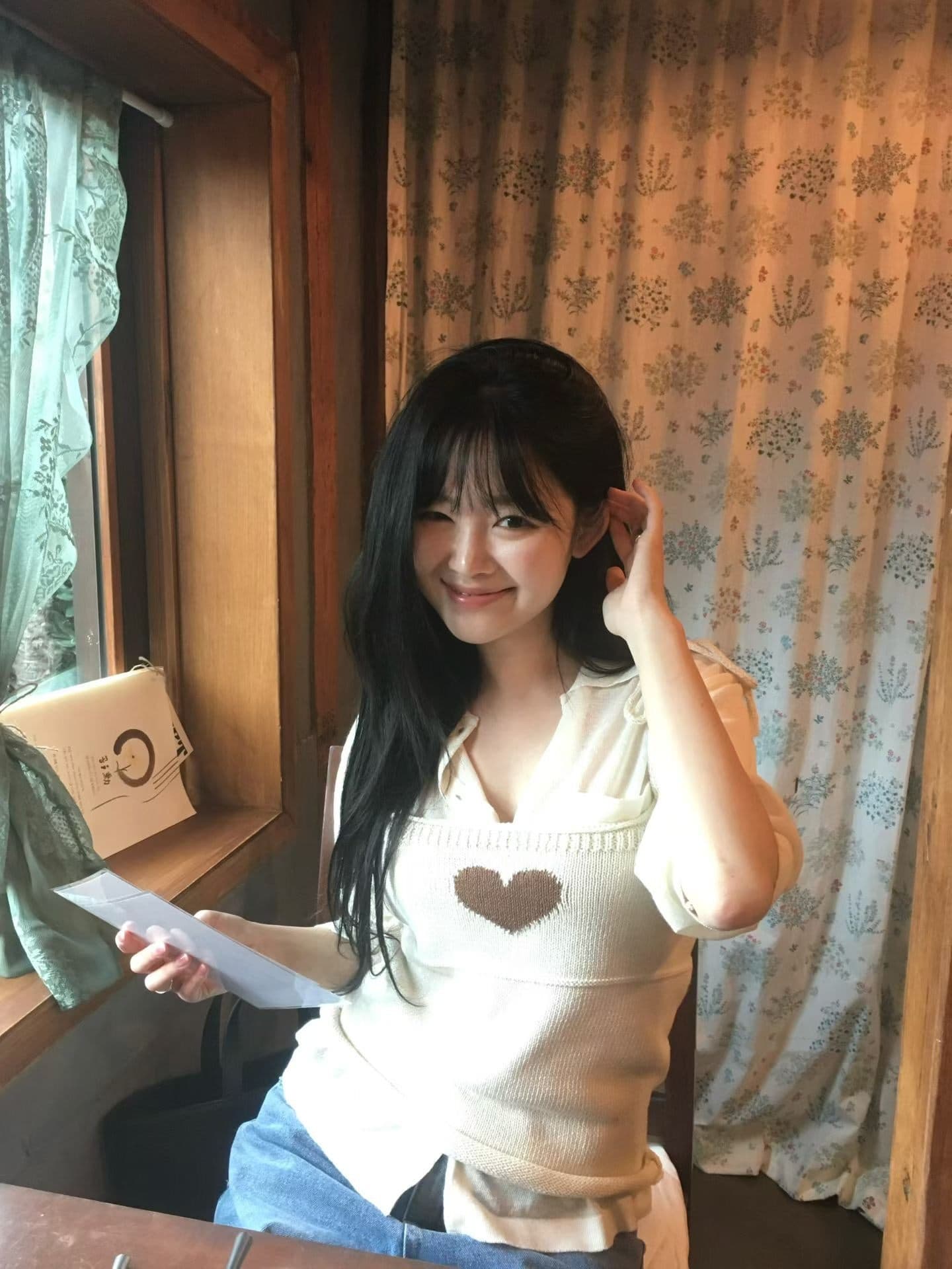 chic 한국 동대문 26 새로운 패션 미니멀리즘 달콤함 귀여운 니트 슬립 상세 이미지 2