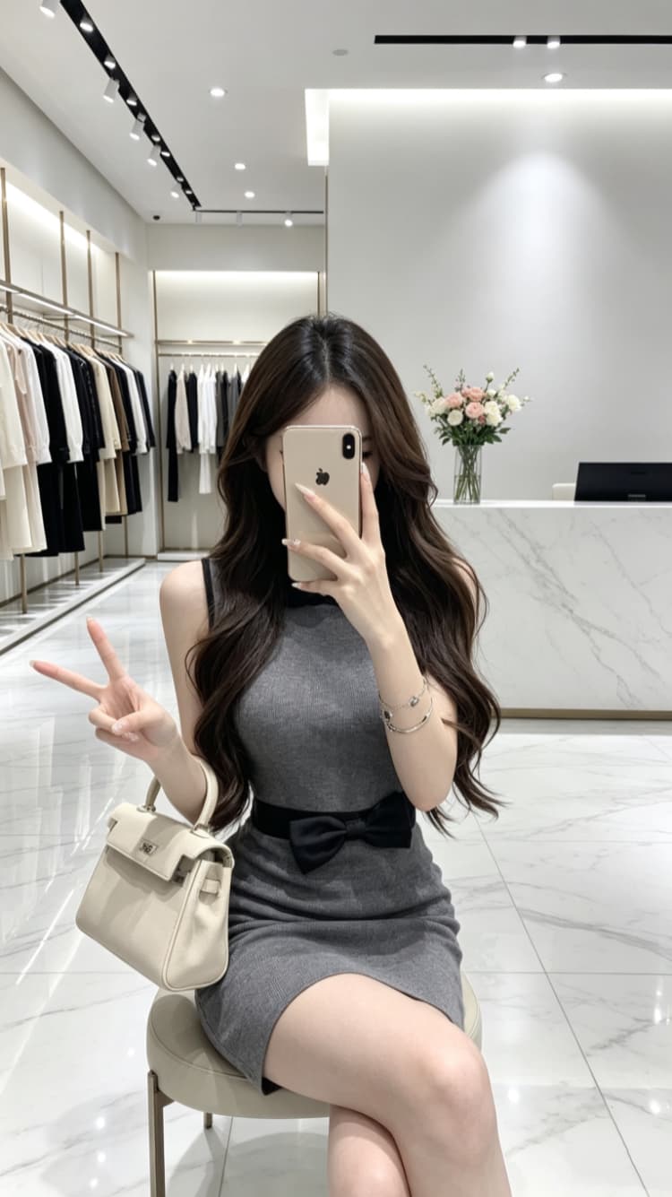 작은 샤넬 스타일 베이비 칼라 니트 드레스 계절 순수한 욕망 섹시함 타이트 스커트 프랑스식 명문 여성 나비 매듭 치마 상세 이미지 3