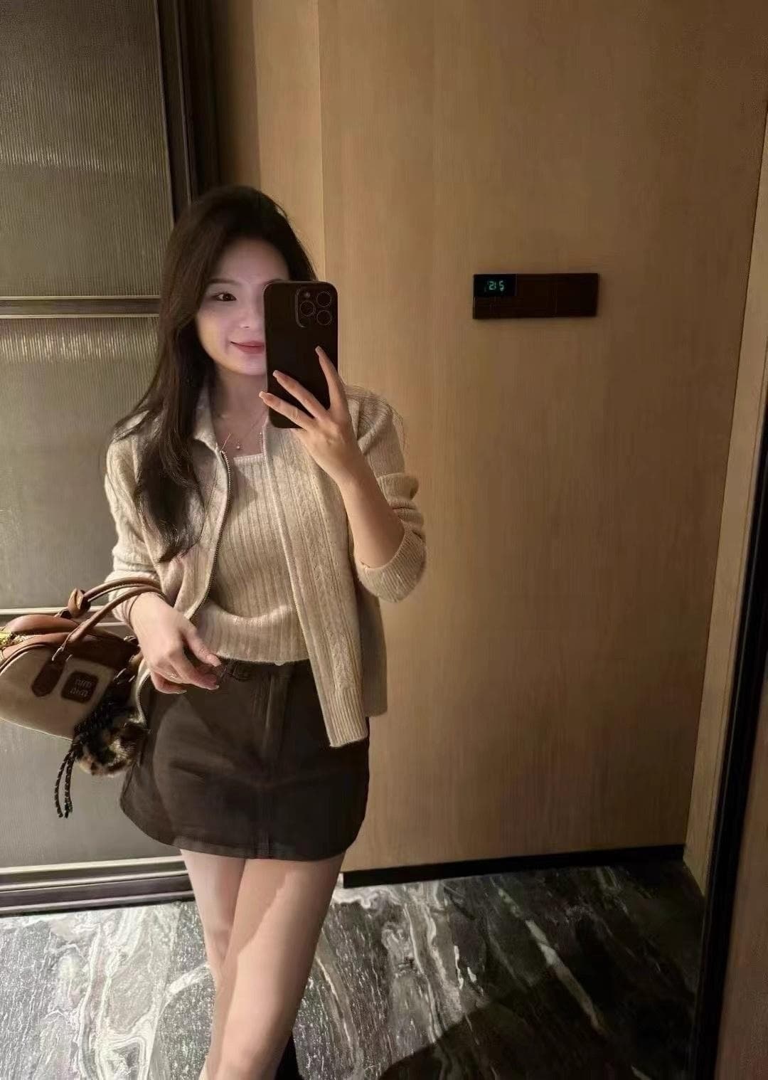 2026 가을 겨울 프랑스식 다용도 오픈 가디건 가을 겨울 캐주얼 투피스 세트 스웨터 상세 이미지 3