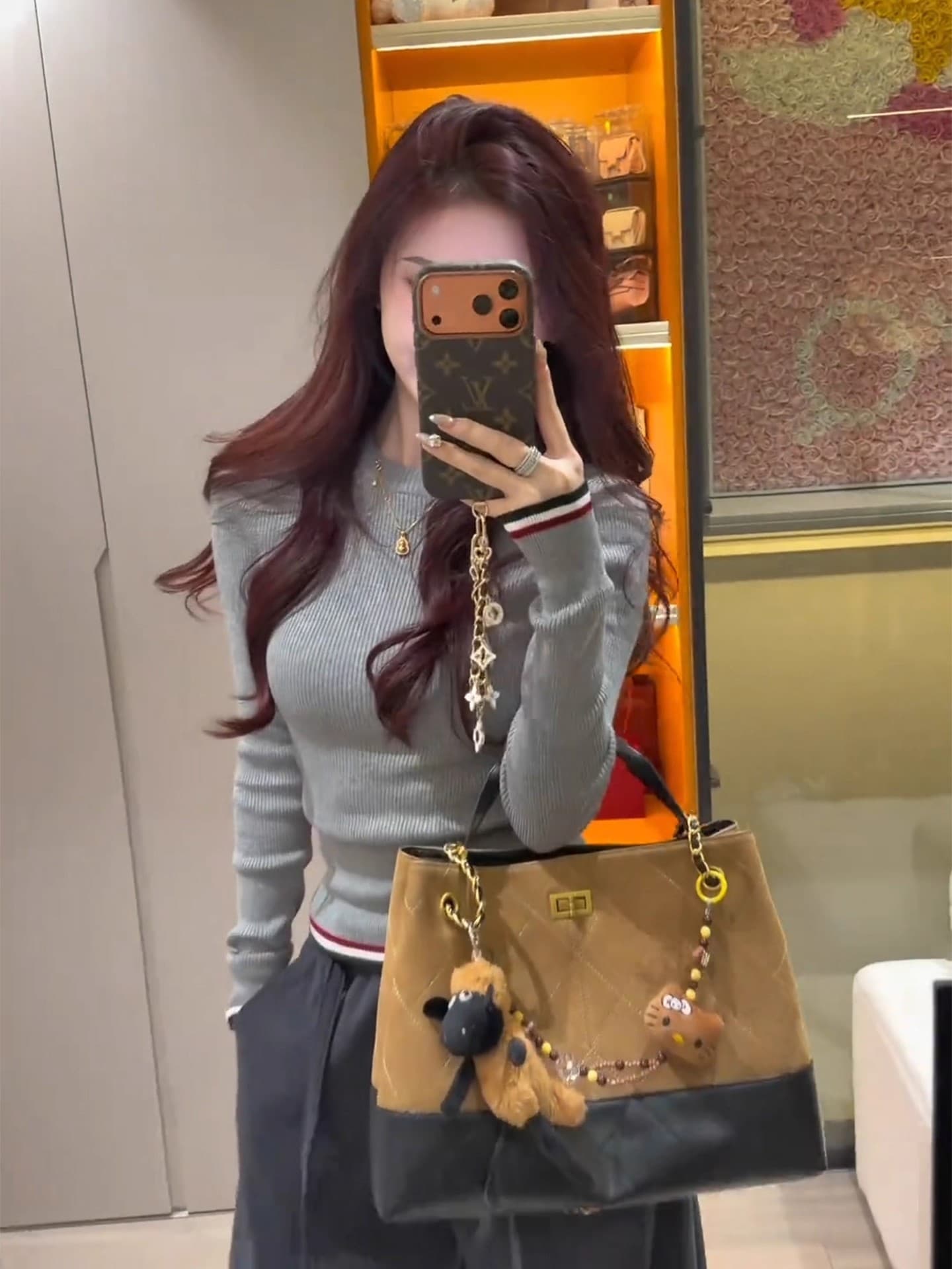 한 부서 새로운 긴팔 니트 기본 셔츠 인사이드 가져 가라. 작은 키 고유 한 아름다운 몸매 가꾸기 쇼트 스타일 맨위 상세 이미지 8