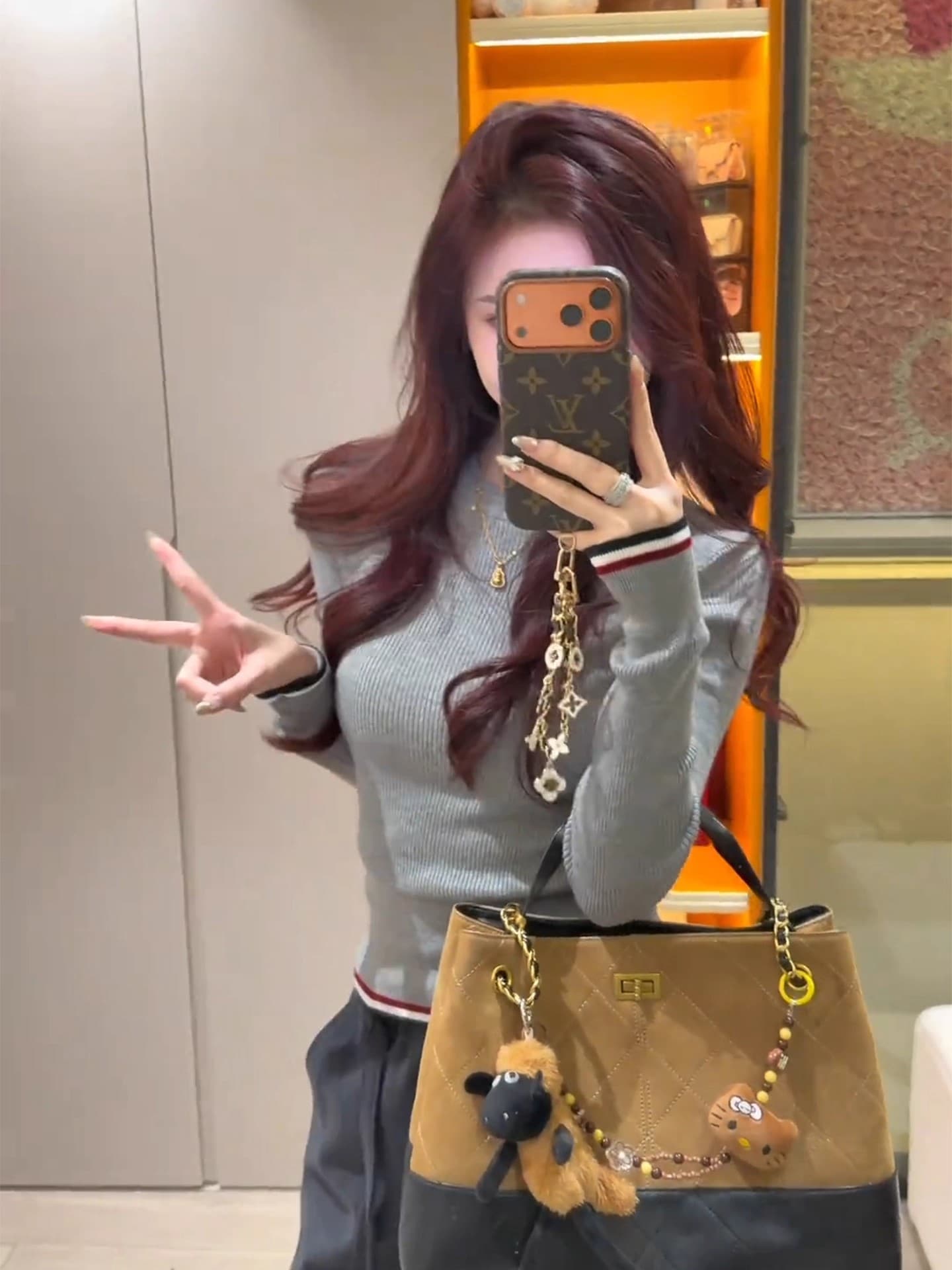 한 부서 새로운 긴팔 니트 기본 셔츠 인사이드 가져 가라. 작은 키 고유 한 아름다운 몸매 가꾸기 쇼트 스타일 맨위 상세 이미지 9