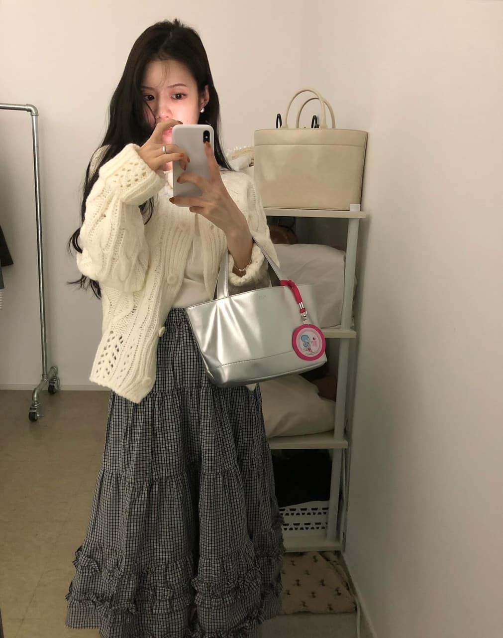 한국 chic 가을의 날 꽈배기 스웨터 오픈 가디건 상세 이미지 31
