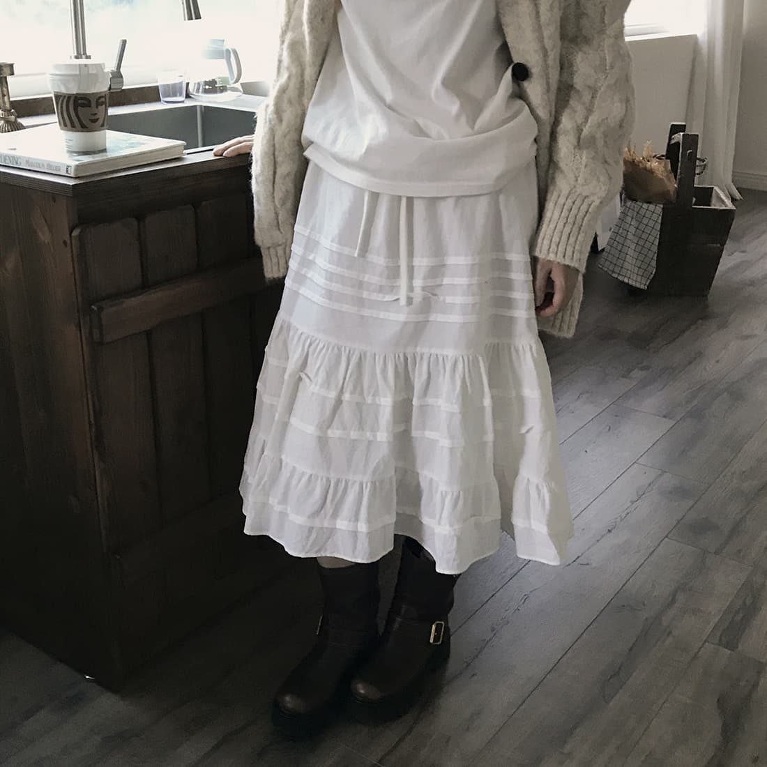 한국 chic 가을 겨울 한 부서 학원 스타일 두꺼운 꽃 루즈핏 느긋한 스웨터 카디건 코트 상세 이미지 56