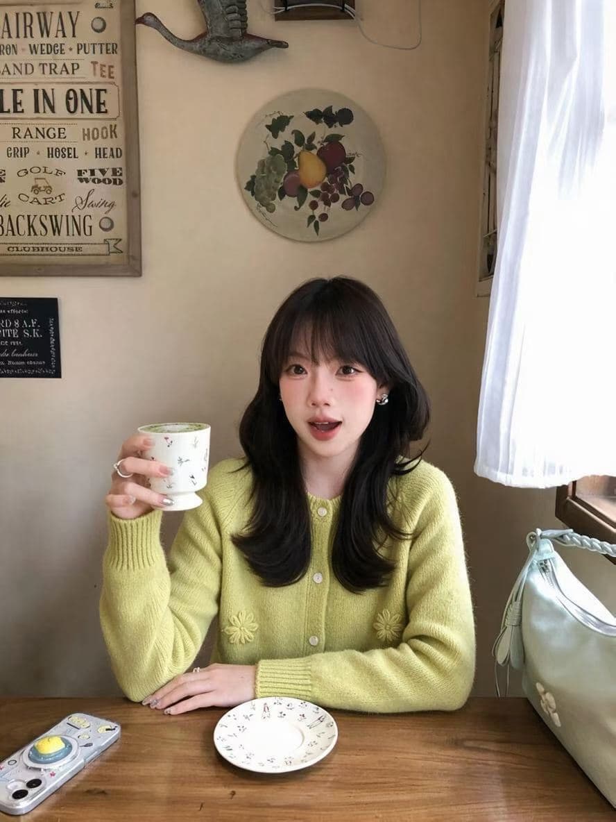 한국 ins 한 부서 3 차원 작은 꽃 니트 오픈 가디건 여성 부드러운 찹쌀 라운드 넥 싱글 줄 버튼 스웨터 코트 기타 색상 상세 이미지 14