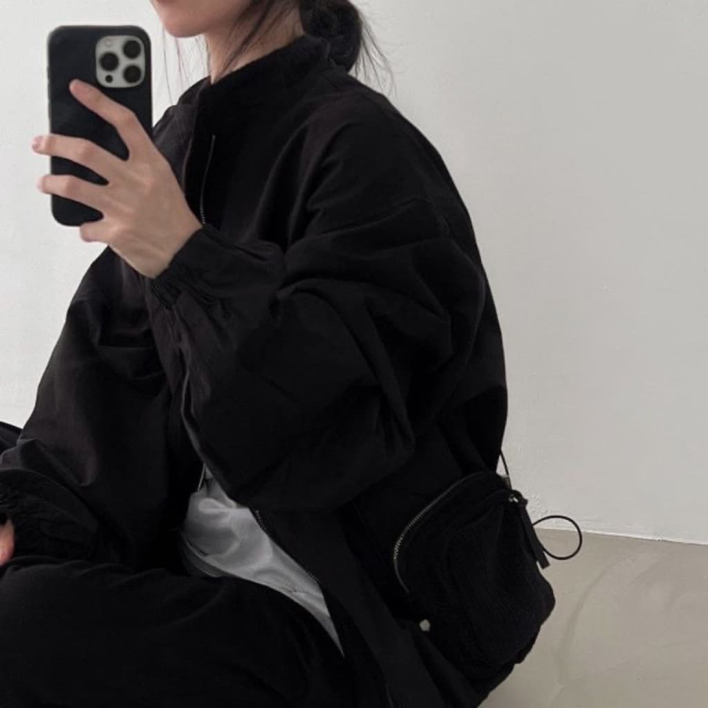 새로운 한국 스타일 루즈핏 야구 유니폼 bf 워크웨어 캐주얼 재킷 여자 학생 ins 트렌디 상세 이미지 6