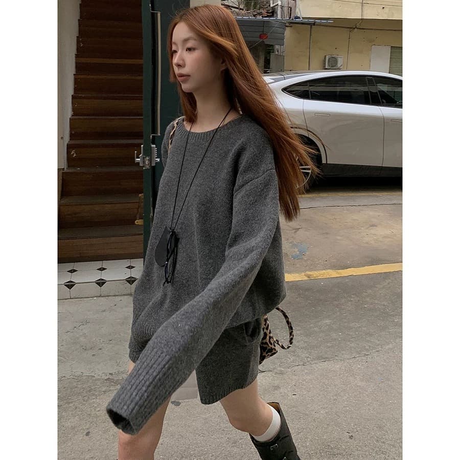 가을 겨울철 2026 새로운 전체 집합 겨울로 착용 가져 가라. 소금 부서 빛 요리 한 투피스 세트 이미지 3