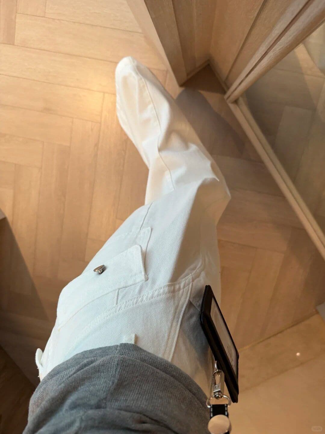 출퇴근 캐주얼 개성 넓은 다리 청바지 여성 봄 가을 새로운 루즈핏 패션 ins 트렌디 스트레이트 청바지 트렌디 상세 이미지 6