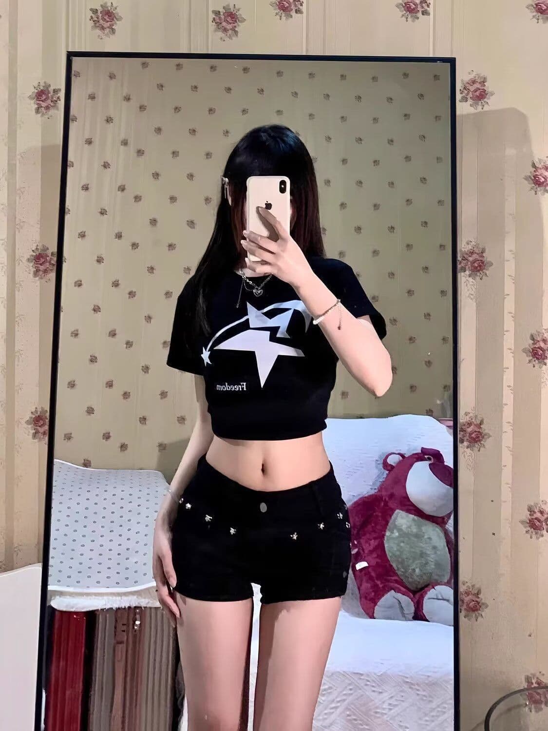 검정색 징 로우 웨이스트 데님 슈퍼 바지 짧은 여성 여름 새로운 아메리칸 핫걸 타이트 y2k 슬림해 보이는 반바지 핫 바지 상세 이미지 5