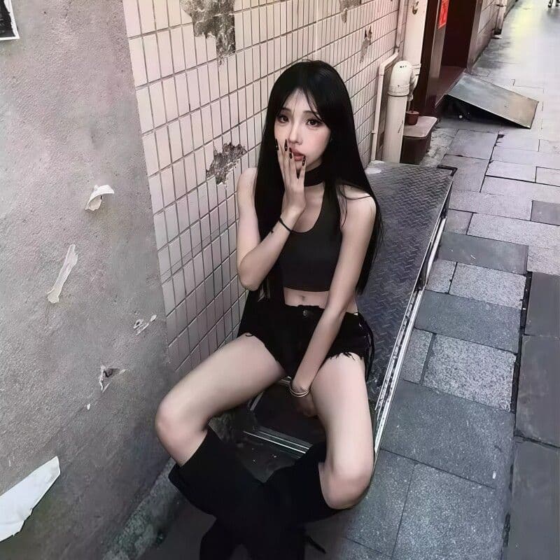 출퇴근 로우 웨이스트 섹시함 핫 바지 스트랩 초단바지 봄 여름 새로운 슬림해 보이는 품격 아메리칸 레트로 데님 반바지 상세 이미지 5