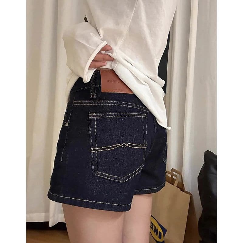 캐주얼 출퇴근 한 마디 스트레이트 데님 반바지 여성 봄 여름 새로운 넓은 다리 다용도 슬림해 보이는 디스플레이 다리 길이 반바지 트렌디 이미지 2