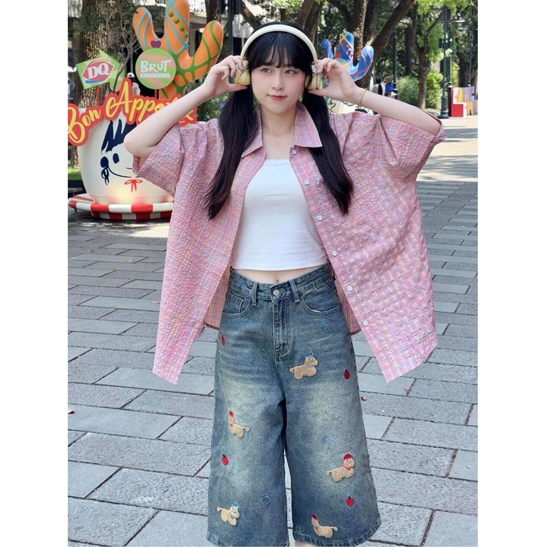 출퇴근 개성 캐주얼 부츠컷 청바지 여성 봄 가을 새로운 개성 슬림해 보이는 디스플레이 높음 패션 바닥 청소 청바지 트렌디 이미지 3
