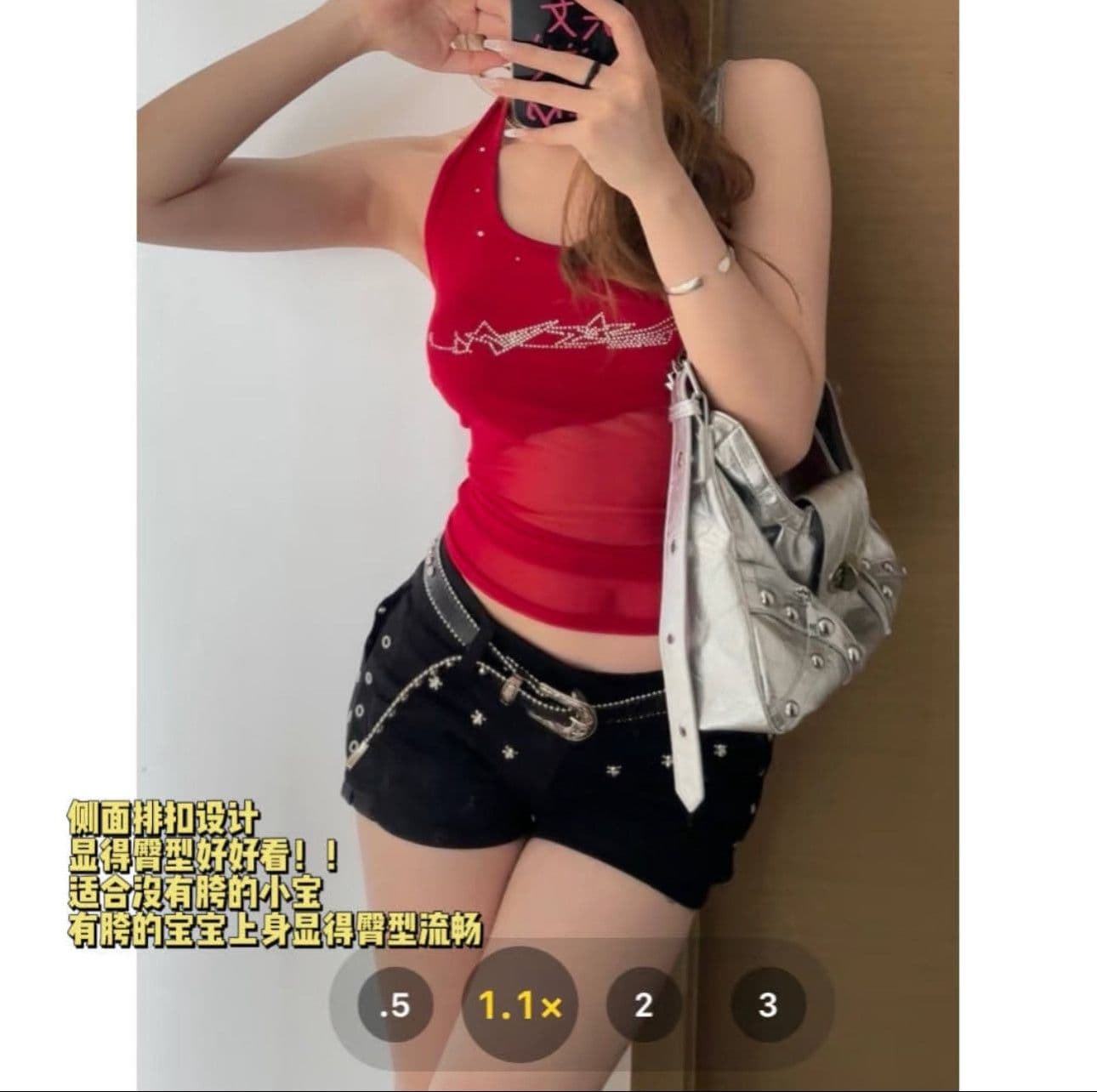 디자인 센스 ins 출퇴근 거리 데님 반바지 여성 봄 여름 새로운 캐주얼 출퇴근 타이트 스커트 데님 뜨거운 바지 상세 이미지 6
