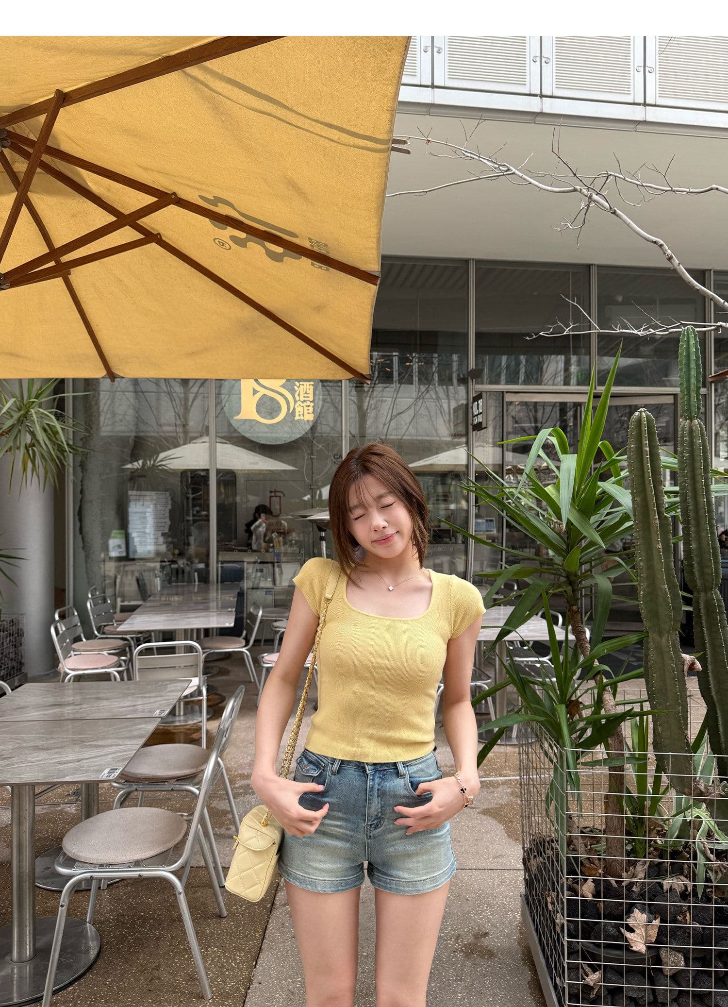 학원 스타일 출퇴근 반바지 봄 여름 새로운 워싱 디스플레이 높음 슬림해 보이는 다용도 루즈핏 스트레이트 데님 반바지 트렌디 상세 이미지 10