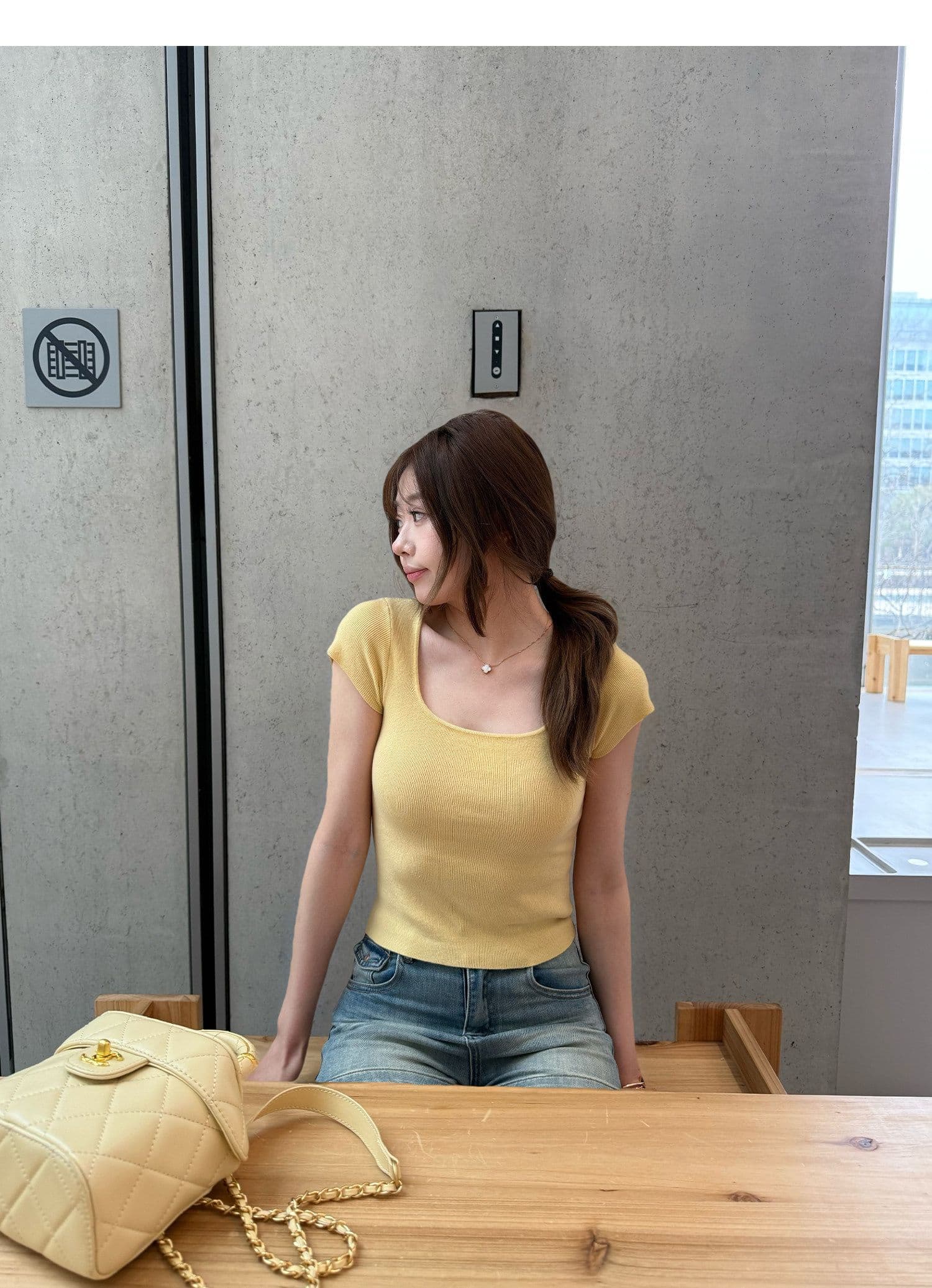 학원 스타일 출퇴근 반바지 봄 여름 새로운 워싱 디스플레이 높음 슬림해 보이는 다용도 루즈핏 스트레이트 데님 반바지 트렌디 상세 이미지 12