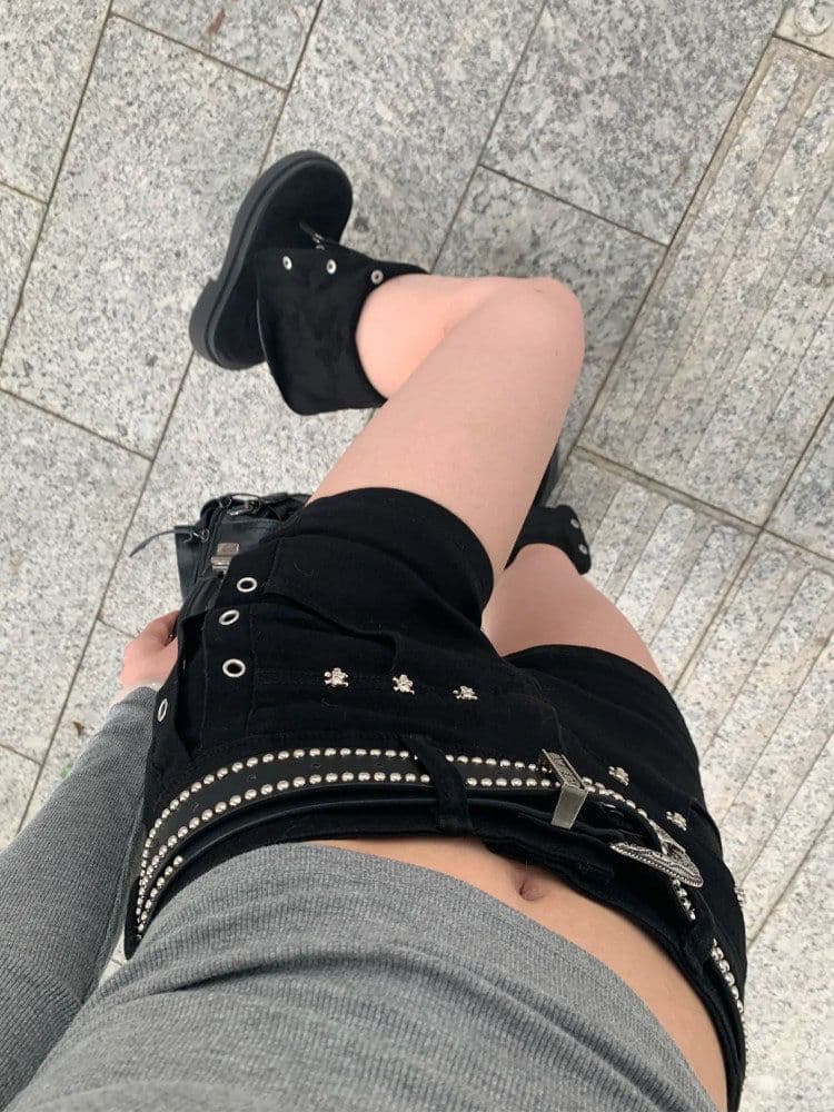 디자인 센스 ins 출퇴근 거리 데님 반바지 여성 봄 여름 새로운 슬림해 보이는 출퇴근 타이트 스커트 데님 뜨거운 바지 상세 이미지 3