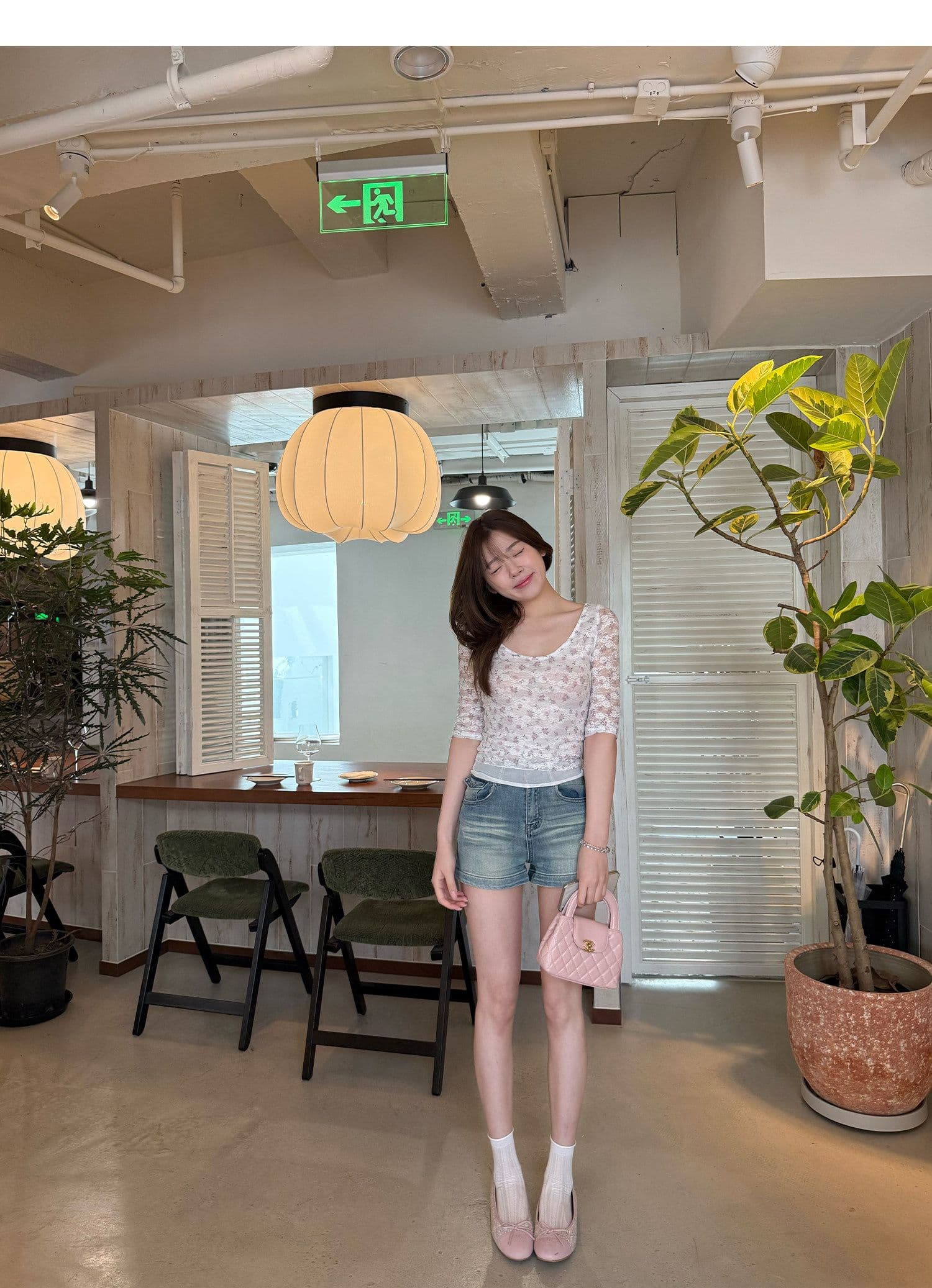 출퇴근 개성 스트레이트 반바지 봄 여름 새로운 워싱 디스플레이 높음 슬림해 보이는 다용도 루즈핏 스트레이트 데님 반바지 트렌디 상세 이미지 7