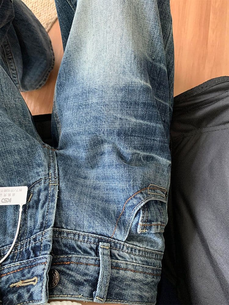 한국 스타일 거리 한국 스타일 부츠컷 청바지 여성 봄 가을 새로운 디스플레이 높음 패션 도루 센스 부츠컷 청바지 트렌디 상세 이미지 5