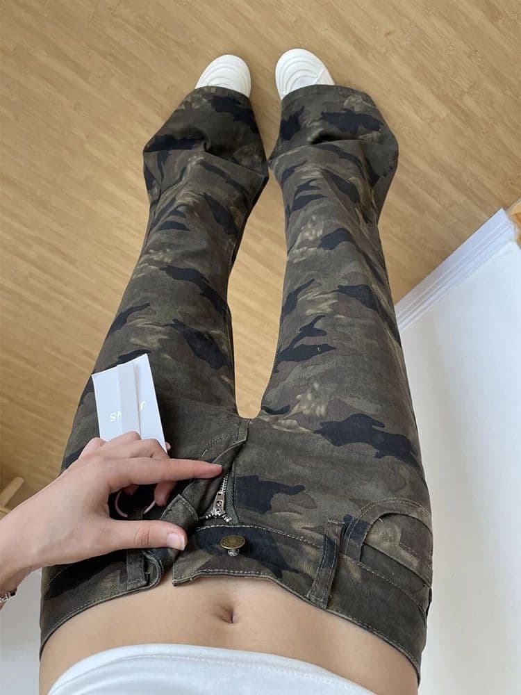 개성 높음 거리 다용도 부츠컷 청바지 여성 봄 가을 새로운 슬림해 보이는 디스플레이 높음 한국 스타일 패션 부츠컷 청바지 상세 이미지 2