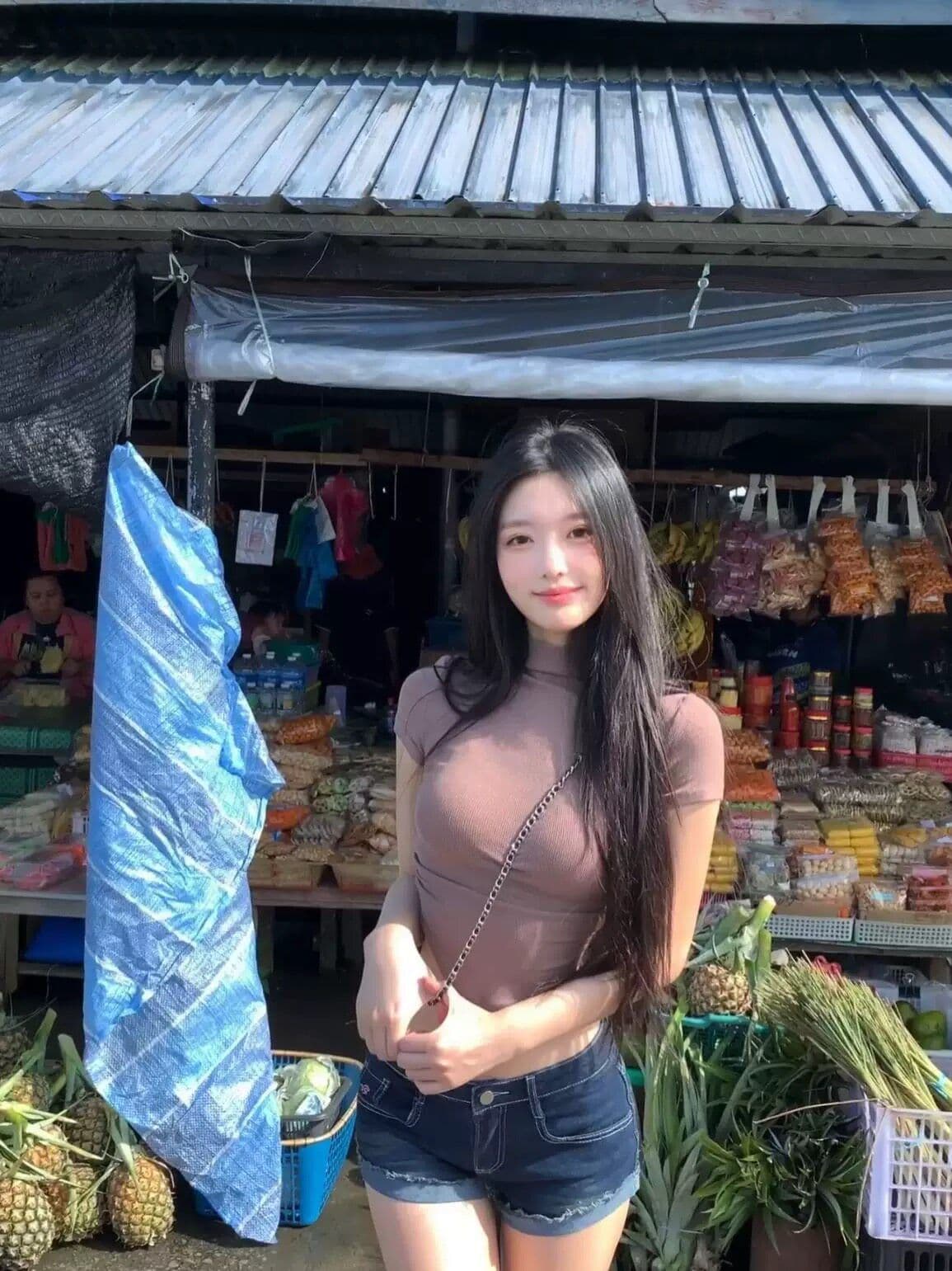 핫걸 미니멀리즘 스트레이트 반바지 청바지 여성 봄 여름 새로운 볼륨 측면 시간 출퇴근 여전히 스트레이트 데님 짧은 바지 상세 이미지 7