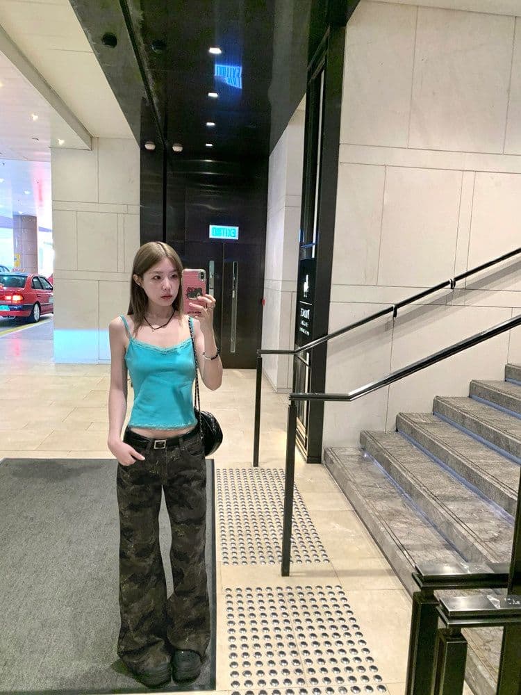 개성 거리 핫걸 부츠컷 청바지 여성 봄과 가을 슬림해 보이는 디스플레이 높음 한국 스타일 캐주얼 패션 부츠컷 청바지 상세 이미지 8