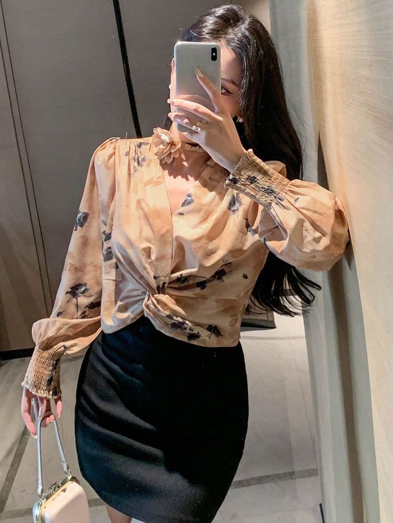 프랑스식 순수한 욕망 셔츠 레트로 고급 센스 패션 셔츠 2026 섹시함 다용도 루즈핏 품격 맨위 여성 0938 상세 이미지 5
