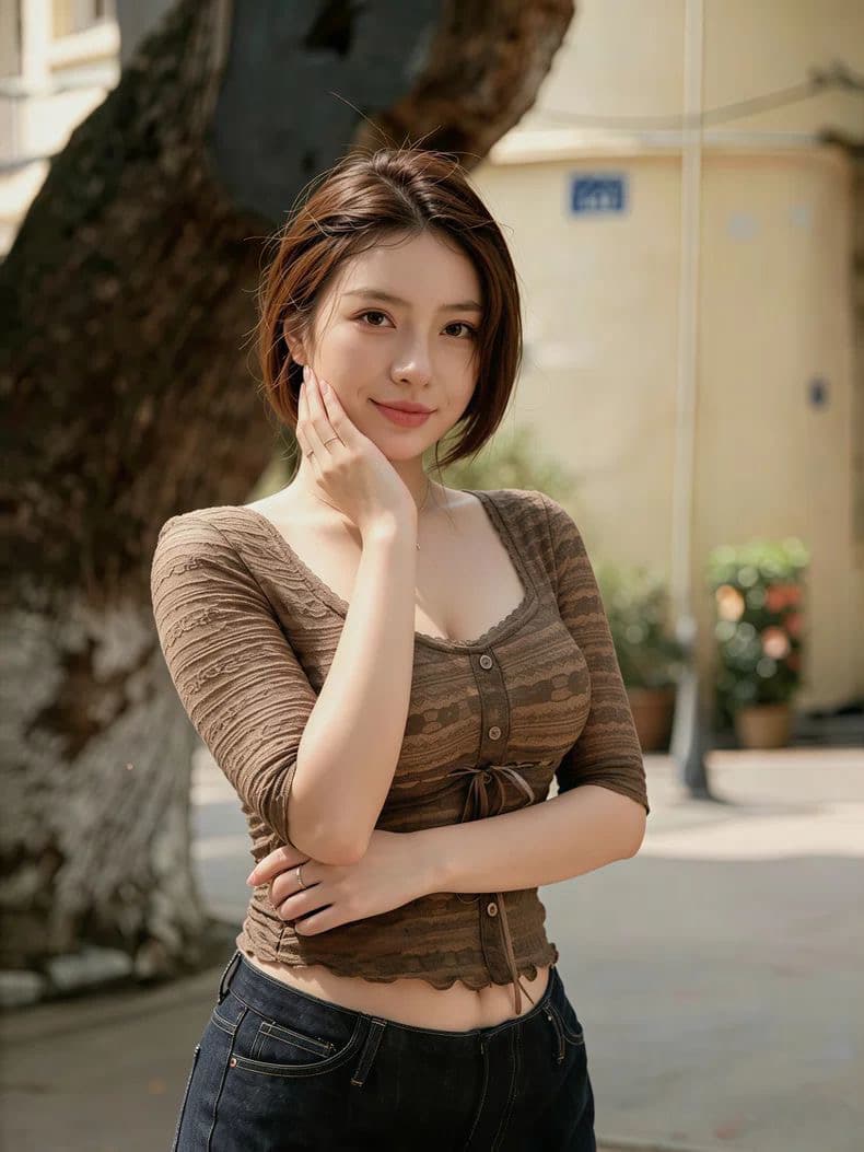 한 부서 광장 칼라 패치워크 레이스 중간 소매 티셔츠 여성 2026 여름 몸매 가꾸기 슬림해 보이는 맨위 레트로 아름다운 명문 여성 바람 상세 이미지 4